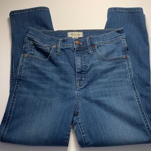 Madewell Classic Indigo Jeans stovepipe size 27